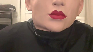 Rubber Doll Mask Encased Orgasm