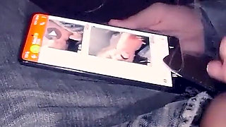 Cuckold sits at home while his wife blows her boyfriend outside the gym and sends videos.