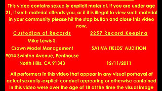 Sativa Field's Audition