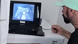 Skinny Redhead Wife Gets Gyno Exam While Cuckold Husband Watches