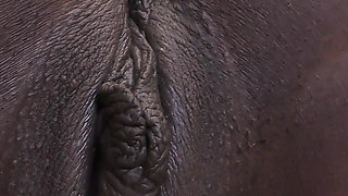 Big White Cock Cum Inside Ebony Tight Pussy in Doggystyle