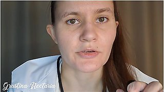 Toxic Russian Doctor Tried To Dominate During The Medical Examination, But Fucked Her In A Mouth With Grustina Nectaria