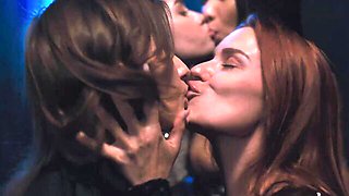 Melody and Emma's bisexual orgy video