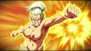 Ai Made Anime Scenes with Topless Women