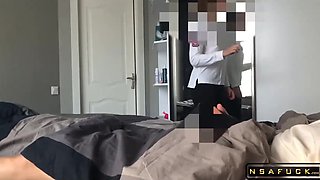 Stepsister Caught me Jerking off with he