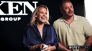 Blonde Hentai Hotwife Sadie Rose Takes Creampie for Dan Damage While Dan Damage Watches