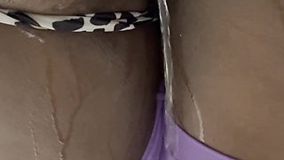 Pissing My Self in Purple Leggings