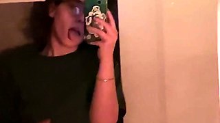 Kinky moist taco brunette anal toy play during masturbating