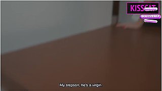 Kiss Cat - Why Step Mom Helps Virgin Step Son To Lose It With Blowjob? She Craves Pounding Fuck In Missionary!