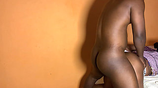 Ebony African Teen Alone with Her Stepdaddy's Friend