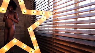 Sexy black Ana Foxxx passion posing