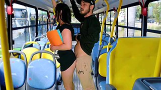 I displayed my manstick to a girl college girl on a crowded bus!