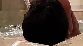 After a Long Day Beating on Her Slaves, Goddess Kiffa Is Relaxing in a Very Nice Luxury Hot Tub Spa