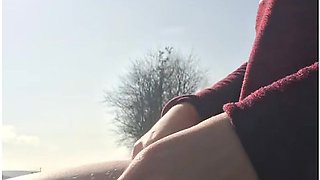 Solo Dildo Play An Der Strasse