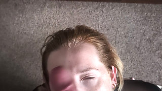 Blonde goth slut summons monster cock to worship