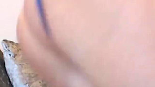 Pushing my big pink toy out when I cum hard !!