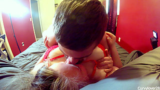 Big Tit BBW Wife Orgasms and Cumshot on Fat Pussy