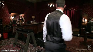 Ebony slave rough pounded and gagged