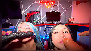 Roomates Eager for Dick Play with Dildo and Eat Each Other's Asses - Sweetkimmi