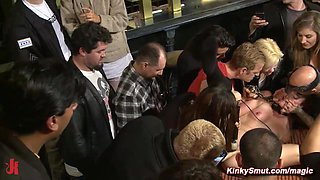 Humiliating public display of babe