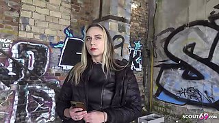 GERMAN SCOUT - Hard Ass fucking Casting Sex for Russian Girl Aura Sin with Round Arse by Big Penis Agent - Assfucking