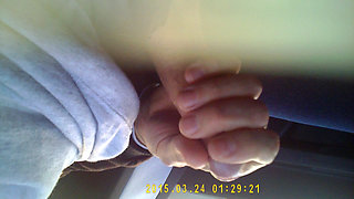 Jerking off in a jeggings