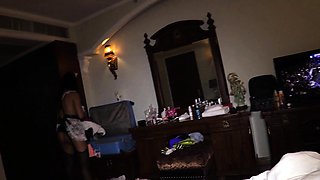 Curvy Thai maid makes guy cheat with her