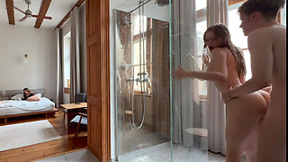 She Didn't Mind to Join Them! - Amateur Group Fuck