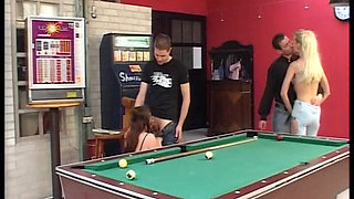 Blonde Slut From Germany Got Hardore Fucked on Pool Table