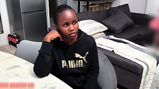 This EBONY TEEN barely spoke at first