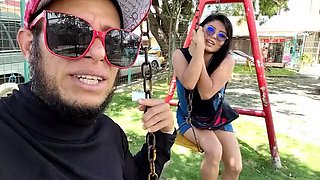 Rich Man Seduces Curvy Latina for Sweet Treat in Park