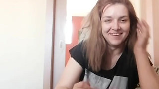 While he watches TV, I give him a blowjob