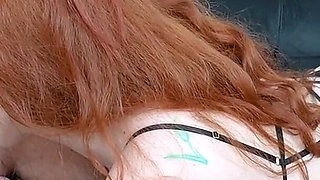 Perfect and Strong Redhead and I Hot, I Sucked Her and Used My Strapon