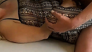 Blonde Tattooed MILF in Heels, Big Ass, Huge Tits. Wife Cheats on Her Husband in the Back Room.