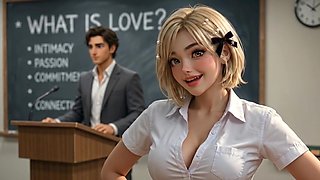 Cute 23 yo University Asian Student Seduces her Favorite Professor After Hours