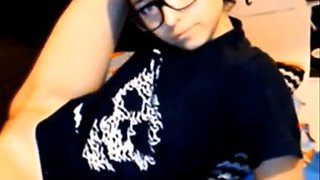 Emo Amateur Girl Masturbating on Webcam