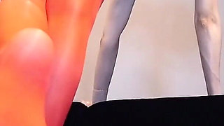 Red Shiny Pantyhose