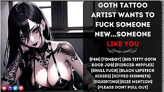 [f4m] Goth Tattoo Artist Wants To Fuck Someone Newsomeone Like You (nsfw Audio) With Erotic Audio And Car Toon