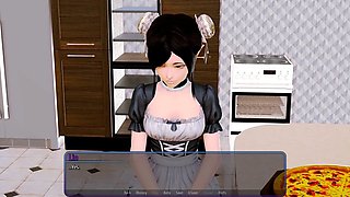 Innocent girl, wood, harem hotel game