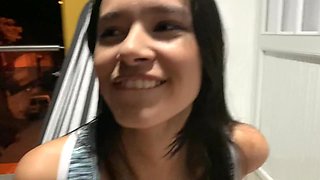 Outdoor assfucking fuckfest on the balcony. A passerby looks at us!