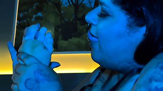 Euro glamour MILF solo toy playing for webcam