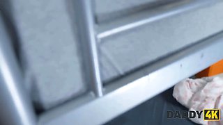 Daddy4k. woke up her boyfriend while stepdaddy internal cumshot her