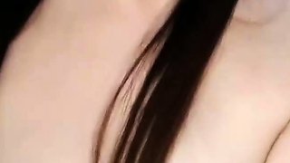 Amateur young teen solo masturbation on her livingroom