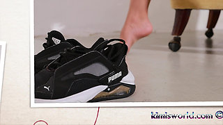 Still Inside - Dangling Nylons in Sneakers