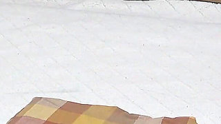 Girls Only Apartment in Japan, a Room Where Nice Body and Big Tits Girl Seduces While Do Fitness Training in Micro Thong Bikini