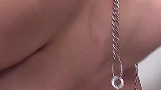 Sexy Brunette in Blowjob, Footjob and Fucking in the Gloryhole!