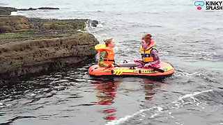 Two Girls One Dinghy: Tight Rubber & Pvc Rainwear