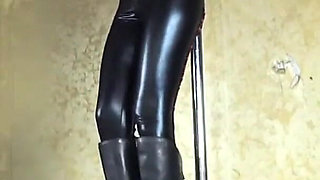 Dominatrix Boots Trampling Submissive Slave