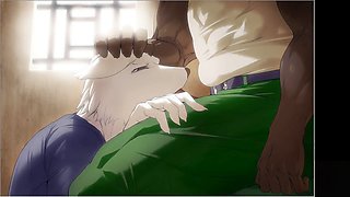 Cum in ass, bj, furry