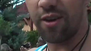 Pool party full of sucking, threesome fuck and group fuck